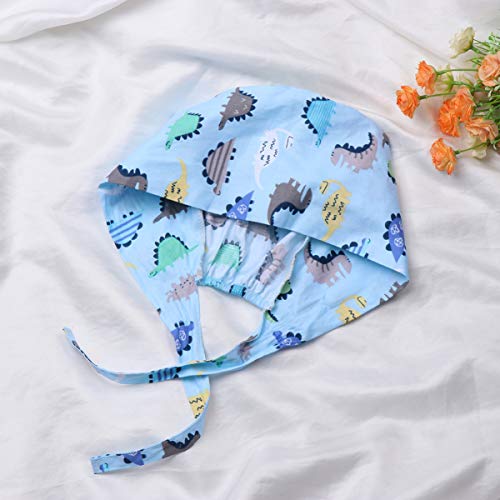 TENDYCOCO Lindo Gorro de Belleza con Estampado de Dinosaurio para Hombres, Mujeres, Mantenga el Cabello Limpio, la Gorra de Trabajo Hace Que Las Personas se vean Modernas y amables - Azul TENDYCOCO Lindo Gorro de Belleza con Estampado de Dinosaurio para Hombres, Mujeres, Mantenga el Cabello Limpio, la Gorra de Trabajo Hace Que Las Personas se vean Modernas y amables - Azul