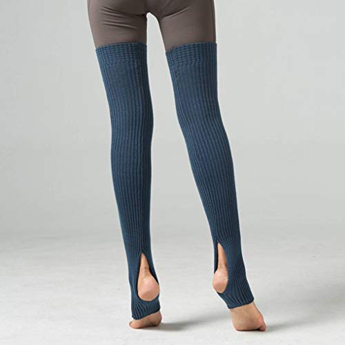 teng hong hui 1 par Muchachas de Las Mujeres Calentadores de la Pierna Calcetines de Ballet Yoga Medias largas, largas Footless Calcetines de Invierno de Baile de otoño Medias Ballet Yoga