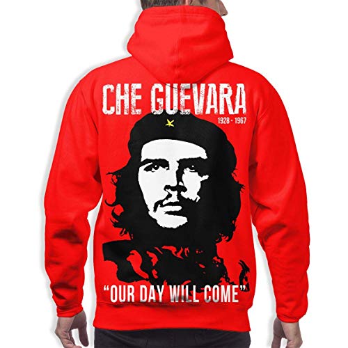 Tengyuntong MaYouCong Sudaderas con Capucha, Che Guevara Our Day Will Come Sudaderas con Capucha Impresas en 3D para Hombre Sudaderas con Capucha Casuales