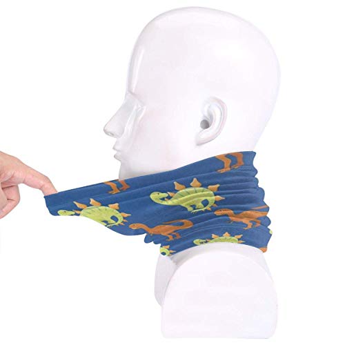 Tengyuntong XXWKer Calentador de Cuello Deporte Calentador Pasamontañas Polar Máscara Cartoon Dinosaur Unisex Fleece Neck Warmer Ear Warmer Headband & Face Cold Weather Gear One Size