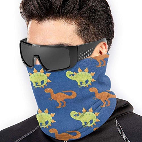 Tengyuntong XXWKer Calentador de Cuello Deporte Calentador Pasamontañas Polar Máscara Cartoon Dinosaur Unisex Fleece Neck Warmer Ear Warmer Headband & Face Cold Weather Gear One Size