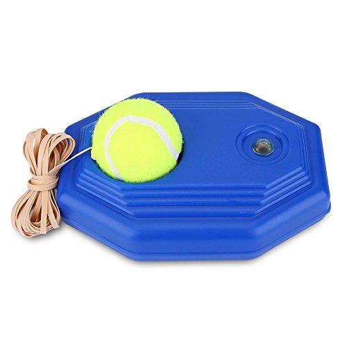 Tenis de Entrenamiento Pelota y Cuerda de Goma de Alta Elasticidad con Base Accesorio de Entrenamiento de Tenis