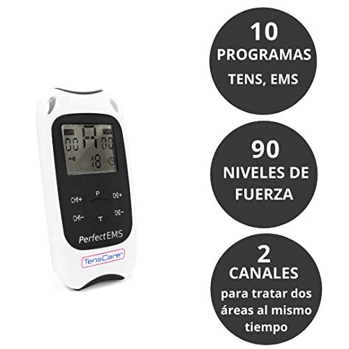 TensCare Perfect EMS - Electroestimulador Muscular con Programas TENS. Tonificación y Relajación Musculares. TensCare Perfect EMS - Electroestimulador Muscular con Programas TENS. Tonificación y Relajación Musculares.