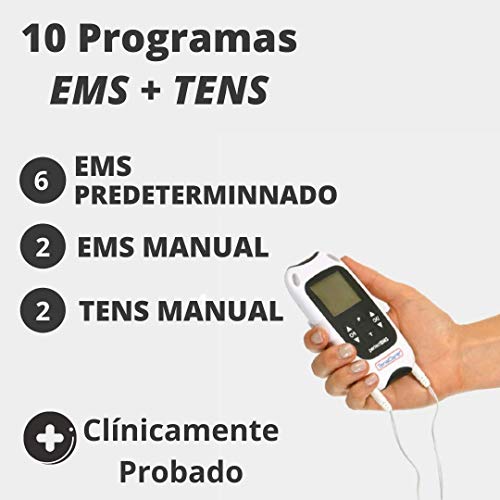 TensCare Perfect EMS - Electroestimulador Muscular con Programas TENS. Tonificación y Relajación Musculares.