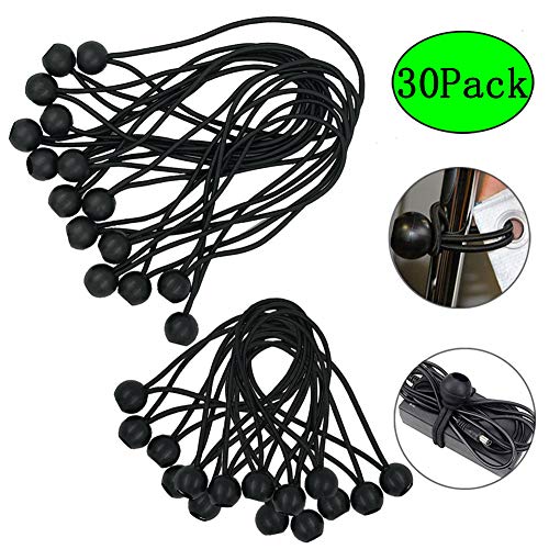 Tensores Elasticos, Tensor Elastico, 30 Piezas Tensores Profesionales con Bola,para Cortinas de Jardín,Pabellones,Tiendas de Campaña,Elásticas para Banner,Tensor para Lonas Tensores Elasticos, Tensor Elastico, 30 Piezas Tensores Profesionales con Bola,para Cortinas de Jardín,Pabellones,Tiendas de Campaña,Elásticas para Banner,Tensor para Lonas