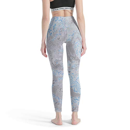 Tentenentent Leggings deportivos para mujer, textura de mármol, no transparentes, push-up, para yoga, estilo moderno, entrenamiento activo, moldeador, color blanco, 6 m Tentenentent Leggings deportivos para mujer, textura de mármol, no transparentes, push-up, para yoga, estilo moderno, entrenamiento activo, moldeador, color blanco, 6 m