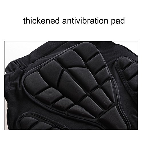 Tentock Adultos Pantalones Cortos de Compresión con Protectores Acolchados 3D, para Esquí Patinaje, Tamaño Completo(M) Tentock Adultos Pantalones Cortos de Compresión con Protectores Acolchados 3D, para Esquí Patinaje, Tamaño Completo(M)
