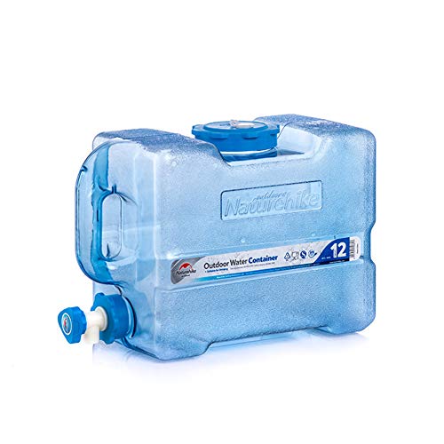 Tentock Tanque de Almacenamiento de Agua del Multifuncional al Aire Libre Contenedor de Agua Portátil BPA Gratis, 12L/19L/24L(12L)