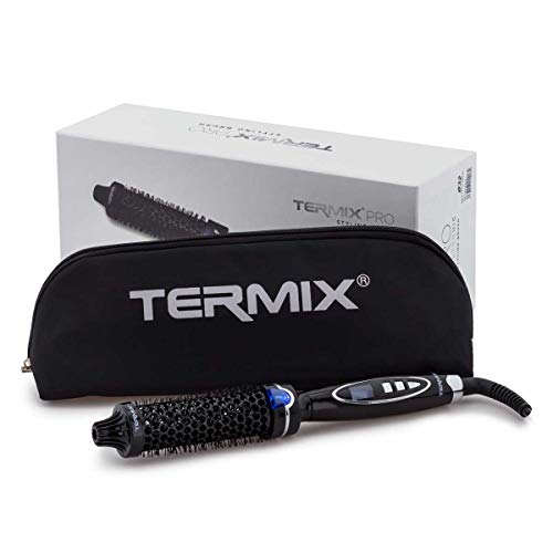 Termix PRO Styling Brush - Cepillo de pelo Alisador eléctrico Adaptable A todo Tipo de cabellos. evita Daños Gracias al Sistema de infrarrojos y al Sistema iónico, que Evitan la Electricidad Estática Termix PRO Styling Brush - Cepillo de pelo Alisador eléctrico Adaptable A todo Tipo de cabellos. evita Daños Gracias al Sistema de infrarrojos y al Sistema iónico, que Evitan la Electricidad Estática
