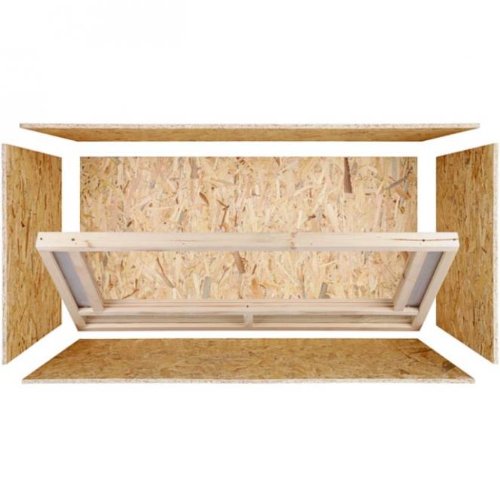 Terrario: madera Terrario para Reptiles parte frontal con ventilación 120 x 60 x 60 cm, alta calidad Terrario Madera de OSB, montaje sencillo - Front Vent