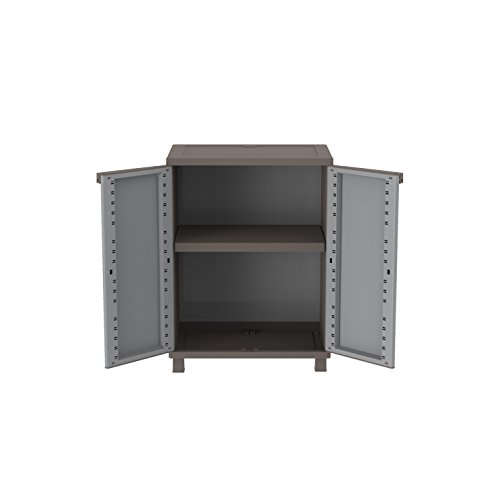 Terry J Rattan 68 Armario 2 Puertas con 1 Interno. Capacidad máxima del Estante: 20 kg distribuidos de Forma Uniforme, Gris, 68X37,5X91,5 cm Terry J Rattan 68 Armario 2 Puertas con 1 Interno. Capacidad máxima del Estante: 20 kg distribuidos de Forma Uniforme, Gris, 68X37,5X91,5 cm