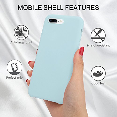 Teryei Funda iPhone 7/7 Plus, Silicona Suave Case Full protección Anti-Golpes Rasguño y Resistente [Ultra Slim ] Anti-Estático Choque Bumper pour iPhone 7/7 Plus (Verde, iPhone 7)