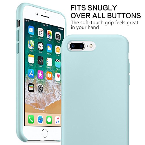 Teryei Funda iPhone 7/7 Plus, Silicona Suave Case Full protección Anti-Golpes Rasguño y Resistente [Ultra Slim ] Anti-Estático Choque Bumper pour iPhone 7/7 Plus (Verde, iPhone 7)