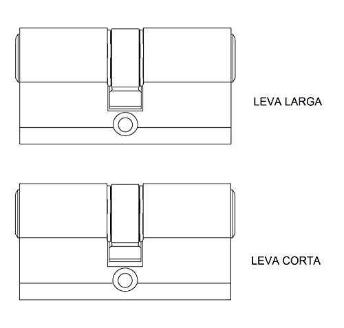 Tesa Assa Abloy 3010151 Cilindro Seguridad T60 /30X30 Latonado, 30 x 30 mm