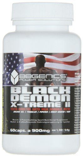 Testo Booster de EE.UU. con base de NO2 de BBGENICS - BlackDemon X-Treme