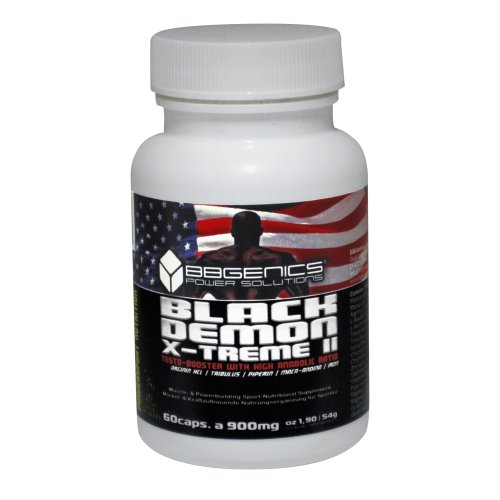 Testo Booster de EE.UU. con base de NO2 de BBGENICS - BlackDemon X-Treme