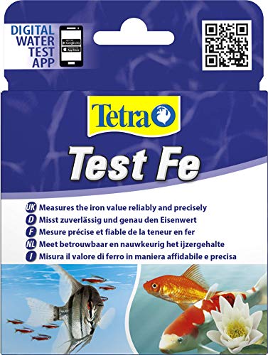 Tetra Test Fe (hierro) - Prueba de agua para acuarios de agua dulce y estanques de jardín Tetra Test Fe (hierro) - Prueba de agua para acuarios de agua dulce y estanques de jardín