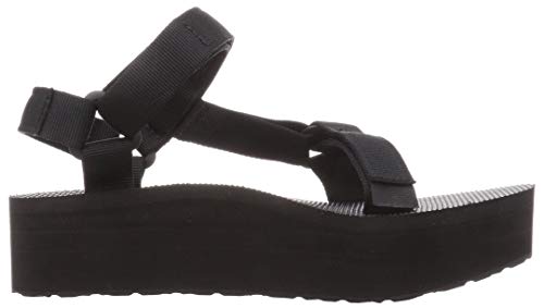 Teva Original Universal Flatform W's, Sandalias de Plataforma para Mujer, Negro (Black), 37 EU