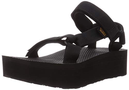 Teva Original Universal Flatform W's, Sandalias de Plataforma para Mujer, Negro (Black), 37 EU