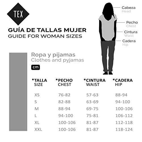 TEX - Legging de Deporte para Mujer, Negro Neutro, L