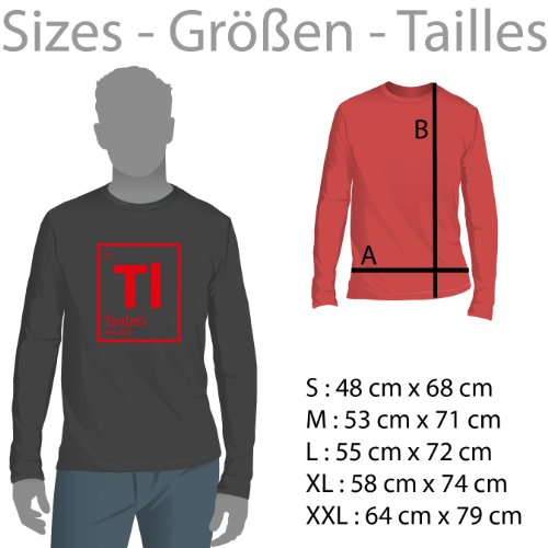 Texlab Reduce Reuse Recycle Langarm Camiseta, Hombre, Azul Marino, Medium Texlab Reduce Reuse Recycle Langarm Camiseta, Hombre, Azul Marino, Medium