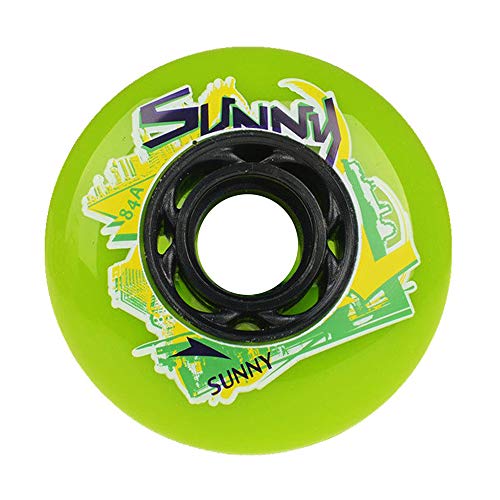 TGHY Ruedas para Patines en Línea 84A para Patinaje Callejero 76mm 80mm Ruedas Repuesto PU Resistentes Al Desgaste,Verde,80mm TGHY Ruedas para Patines en Línea 84A para Patinaje Callejero 76mm 80mm Ruedas Repuesto PU Resistentes Al Desgaste,Verde,80mm