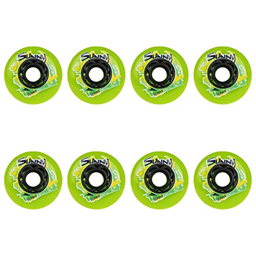 TGHY Ruedas para Patines en Línea 84A para Patinaje Callejero 76mm 80mm Ruedas Repuesto PU Resistentes Al Desgaste,Verde,80mm TGHY Ruedas para Patines en Línea 84A para Patinaje Callejero 76mm 80mm Ruedas Repuesto PU Resistentes Al Desgaste,Verde,80mm