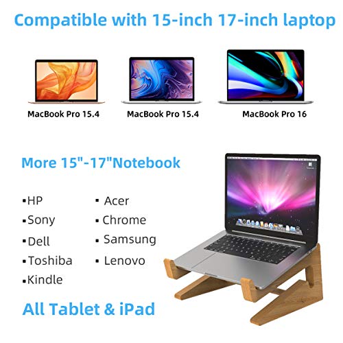 Th-some Soporte Portatil,Ventilado Soporte Portátil Mesa,Soporte Ordenador Portátil Bambú,Laptop Stand Bamboo para Macbook Pro Air, DELL,HP,Samsung,Lenovo y Otras Computadoras 15-17 Pulgadas Th-some Soporte Portatil,Ventilado Soporte Portátil Mesa,Soporte Ordenador Portátil Bambú,Laptop Stand Bamboo para Macbook Pro Air, DELL,HP,Samsung,Lenovo y Otras Computadoras 15-17 Pulgadas