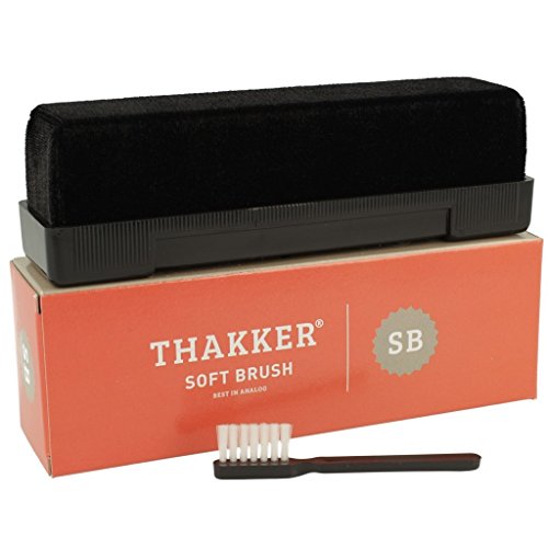 Thakker Soft Brush Cepillo Anti-Estatico limpia Discos de Vinilo & Cepillo Para linoiar la Aguja Thakker Soft Brush Cepillo Anti-Estatico Terciopelo Para limpia Discos de Vinilo & Cepillo Para linoiar la Aguja