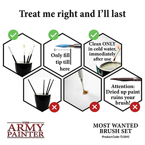 The Army Painter ? | Most Wanted Wargamer Brush Set The Army Painter ? | Most Wanted Wargamer Brush Set