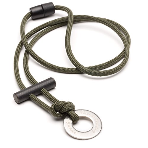 The Friendly Swede Collar de Paracord con Iniciador de Fuego - GARANTÍA DE por Vida (Verde Militar) The Friendly Swede Collar de Paracord con Iniciador de Fuego - GARANTÍA DE por Vida (Verde Militar)