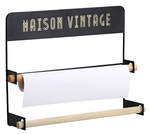 THE HOME DECO FACTORY ka2949 portarrollos Pared Doble Rollos Negro, Metal, Talla nica THE HOME DECO FACTORY ka2949 portarrollos Pared Doble Rollos Negro, Metal, Talla nica