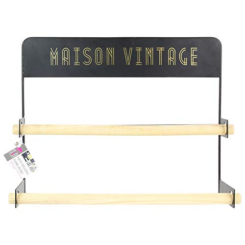 THE HOME DECO FACTORY ka2949 portarrollos Pared Doble Rollos Negro, Metal, Talla nica THE HOME DECO FACTORY ka2949 portarrollos Pared Doble Rollos Negro, Metal, Talla nica