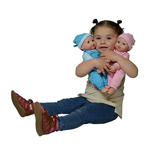 The New York Doll Collection - Gemelo Bebé Caucásico Suave Cuerpo Vinilo Muñecas 12 pulgadas / 30 cm - Para Siglos 2 Año y Arriba (Prima chupete Incluido)