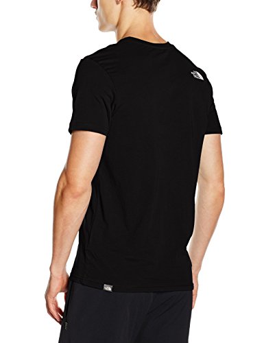 The North Face T92TX5 Camiseta De Manga Corta Simple Dome, Hombre, Negro (TNF Black), L