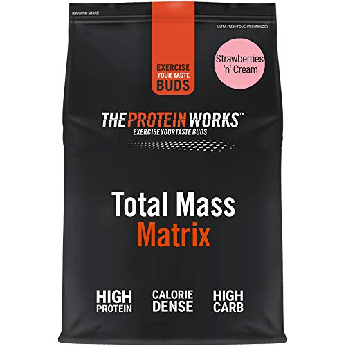 THE PROTEIN WORKS Total Mass Matrix | Ganancia Muscular | Para Ganar Masa| Fresas con Nata | 2kg