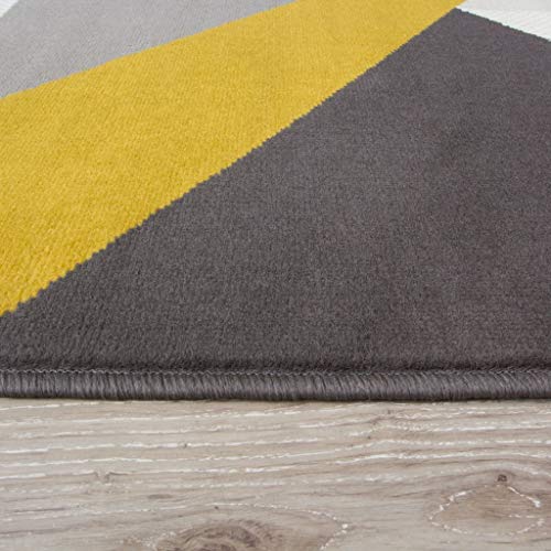 The Rug House Milan Alfombra Moderna con diseño Abstracto Llamativo Color Amarillo Ocre Mostaza Dorado Grafito Verde The Rug House Milan Alfombra Moderna con diseño Abstracto Llamativo Color Amarillo Ocre Mostaza Dorado Grafito Verde