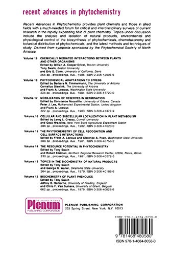 The Shikimic Acid Pathway: 20 (Recent Advances in Phytochemistry)