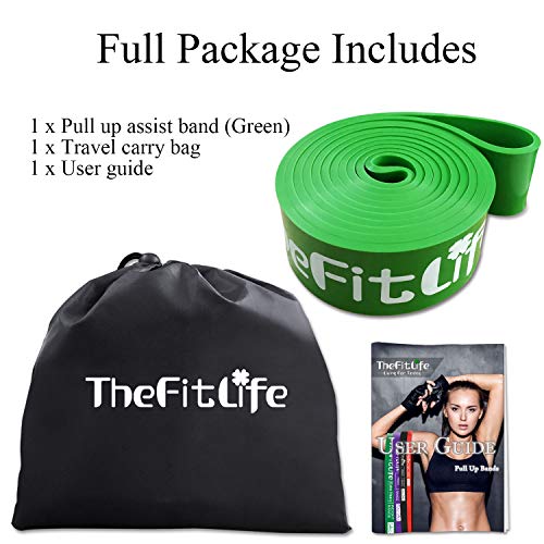 TheFitLife Bandas Elasticas Fitness Musculacion - Cintas Elásticas de Resistencia para Pull-ups Asistidos, Cross-Training, Dominadas, Yoga, Pilates, Fisioterapia, con E-Guía de Ejercicios