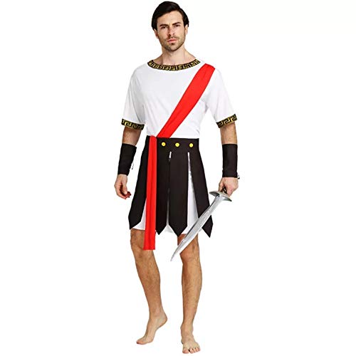 thematys® Disfraz de Gladiador Guerrero Romano para Hombre Cosplay, Carnaval y Halloween - Talla única 160-180cm