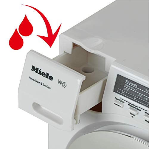 Theo Klein 6941 Lavadora Miele, Cuatro programas de lavado y sonido original, Funcionamiento con y sin agua, Medidas: 18.5 cm x 26 cm x 18 cm, Juguete para niños a partir de 3 años Theo Klein 6941 Lavadora Miele, Cuatro programas de lavado y sonido original, Funcionamiento con y sin agua, Medidas: 18.5 cm x 26 cm x 18 cm, Juguete para niños a partir de 3 años