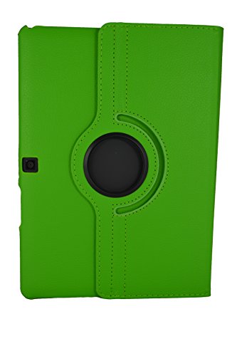 Theoutlettablet® Funda Giratoria 360º para Tablet Bq Aquaris M10 10.1" Book Cover Case Protección Delantera y Trasera Color Verde