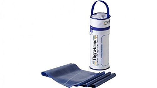 Thera-Band - Banda para ejercicios en bolsa con cremallera (2,5 m) azul extra stark/blau Talla:2,50 m Thera-Band - Banda para ejercicios en bolsa con cremallera (2,5 m) azul extra stark/blau Talla:2,50 m