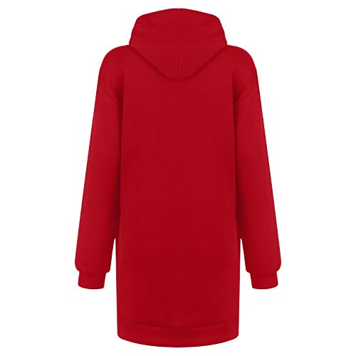 theshyer Sudadera para Mujer Vestido con Capucha y Estampado en Forma de corazón, Camiseta de Manga Larga con Bolsillos, suéter con Capucha de Color Natural theshyer Sudadera para Mujer Vestido con Capucha y Estampado en Forma de corazón, Camiseta de Manga Larga con Bolsillos, suéter con Capucha de Color Natural