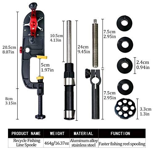 thkfish Máquina de bobinador de línea de pesca para carrete de pesca de carrete de pesca de carrete de pesca enrollador de línea de pesca.