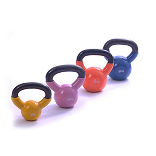 Thole Pesa Ejercicio Y Fitness Kettle Bell para Gimnasia Entrenamiento De Fuerza Mancuernas DoméSticas Adecuado para Hombres Y Mujeres,Red,14kg