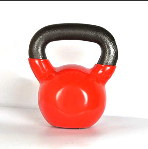 Thole Pesa Ejercicio Y Fitness Kettle Bell para Gimnasia Entrenamiento De Fuerza Mancuernas DoméSticas Adecuado para Hombres Y Mujeres,Red,14kg