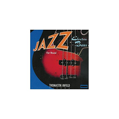Thomastik Cuerdas para Bajo Eléctrico Jazz Bass Serie niquel entorchado plano juego 4 cuerdas JF324 escala corta 32"