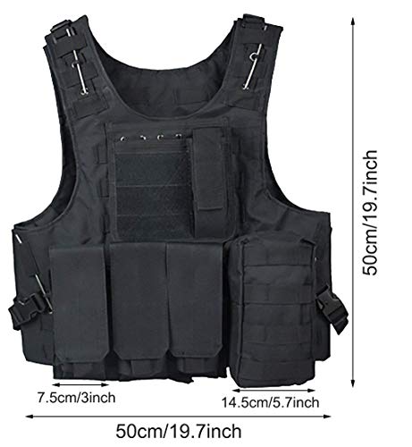 ThreeH Chaleco táctico al Aire Libre Traje de Campo Paintball Gilet de Juego Equipo de Proteccion para la Caza SA0501A