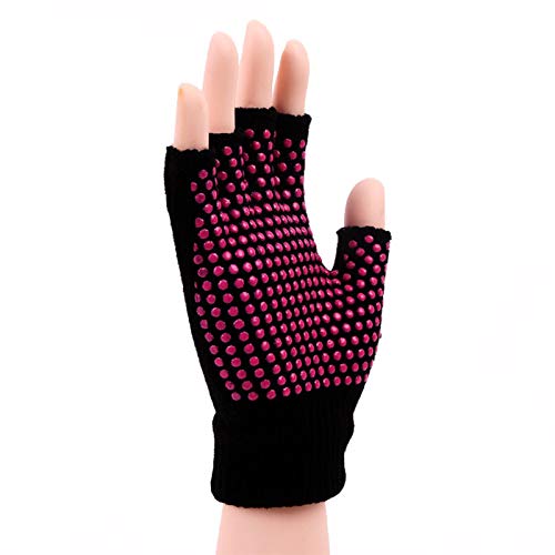 ThreeH Conjunto de guantes y calcetines de yoga antideslizante para mujeres Yoga Dance y Pilates con dedos del pie Tamaño4.5-7